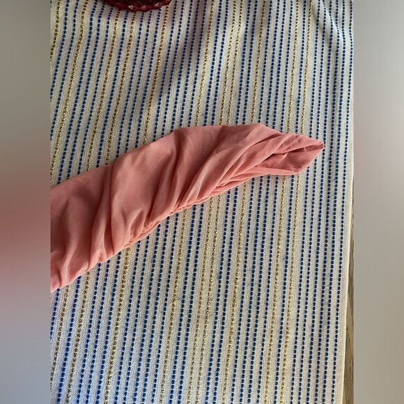 Fashion Nova Maxi Dress Sz Medium Mauve Top Trend Ruched NWT - Picture 9 of 14